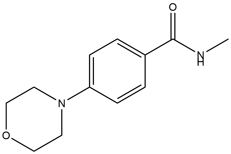 N-Methyl-4-(4-morpholinyl)benzamide Struktur