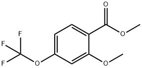 Benzoic acid, 2-methoxy-4-(trifluoromethoxy)-, methyl ester Struktur