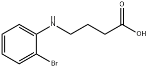 4-[(2-bromophenyl)amino]butanoic acid Struktur