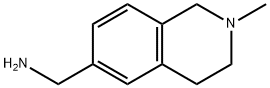 6-Isoquinolinemethanamine, 1,2,3,4-tetrahydro-2-methyl- Struktur