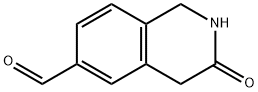 6-Isoquinolinecarboxaldehyde, 1,2,3,4-tetrahydro-3-oxo- Struktur