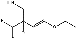 3-Buten-2-ol, 2-(aminomethyl)-4-ethoxy-1,1-difluoro-, (3E)- Struktur