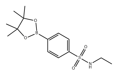 Benzenesulfonamide, N-ethyl-4-(4,4,5,5-tetramethyl-1,3,2-dioxaborolan-2-yl)- Struktur