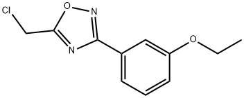 1,2,4-Oxadiazole, 5-(chloromethyl)-3-(3-ethoxyphenyl)- Struktur