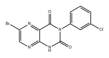 2,4(1H,3H)-Pteridinedione, 6-bromo-3-(3-chlorophenyl)-