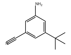 Benzonitrile, 3-amino-5-(1,1-dimethylethyl)- Struktur