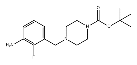 1-Piperazinecarboxylic acid, 4-[(3-amino-2-fluorophenyl)methyl]-, 1,1-dimethylethyl ester