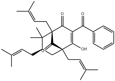 (+)-Clusianone Struktur