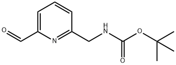 Carbamic acid, N-[(6-formyl-2-pyridinyl)methyl]-, 1,1-dimethylethyl ester Struktur