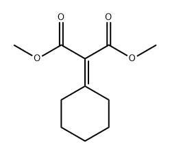 Propanedioic acid, 2-cyclohexylidene-, 1,3-dimethyl ester Struktur