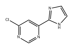 Pyrimidine, 4-chloro-6-(1H-imidazol-2-yl)- Struktur