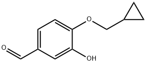 Benzaldehyde, 4-(cyclopropylmethoxy)-3-hydroxy- Struktur