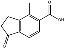 4-Methyl-1-oxo-2,3-dihydro-1H-indene-5-carboxylic acid Struktur