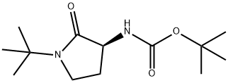 (S)-tert-Butyl (1-(tert-butyl)-2-oxopyrrolidin-3-yl)carbamate Struktur