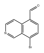 5-Isoquinolinecarboxaldehyde, 8-bromo- Struktur