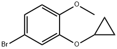 Benzene, 4-bromo-2-(cyclopropyloxy)-1-methoxy- Struktur