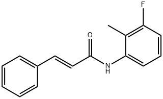 2-Propenamide, N-(3-fluoro-2-methylphenyl)-3-phenyl-, (2E)- Struktur