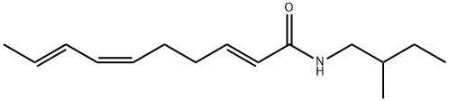 2,6,8-Decatrienamide, N-(2-methylbutyl)-, (2E,6Z,8E)- Struktur