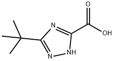 1H-1,2,4-Triazole-5-carboxylic acid, 3-(1,1-dimethylethyl)- Struktur