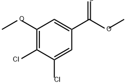 Benzoic acid, 3,4-dichloro-5-methoxy-, methyl ester Struktur