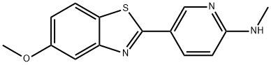 2-Pyridinamine, 5-(5-methoxy-2-benzothiazolyl)-N-methyl- Struktur