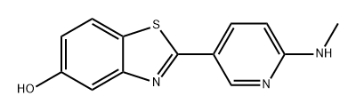 5-Benzothiazolol, 2-[6-(methylamino)-3-pyridinyl]- Struktur