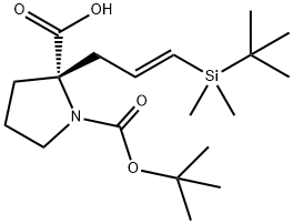 1,2-Pyrrolidinedicarboxylic acid, 2-[(2E)-3-[(1,1-dimethylethyl)dimethylsilyl]-2-propen-1-yl]-, 1-(1,1-dimethylethyl) ester, (2S)-