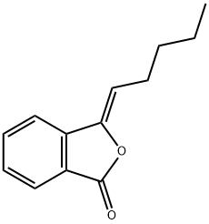 1(3H)-Isobenzofuranone, 3-pentylidene-, (3Z)- Struktur