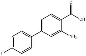 [1,1'-BIPHENYL]-4-CARBOXYLIC ACID, 3-AMINO-4'-FLUORO- Struktur