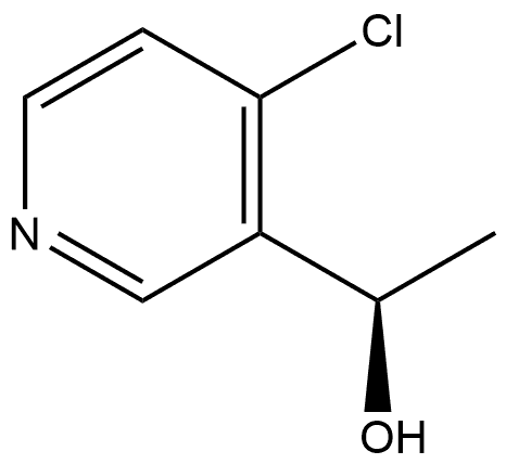 3-Pyridinemethanol, 4-chloro-α-methyl-, (αR)- Struktur