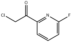 Ethanone, 2-chloro-1-(6-fluoro-2-pyridinyl)- Struktur