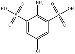 1,3-Benzenedisulfonic acid, 2-amino-5-chloro- Struktur