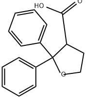 3-Furancarboxylic acid, tetrahydro-2,2-diphenyl- Struktur