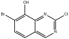 8-Quinazolinol, 7-bromo-2-chloro- Struktur