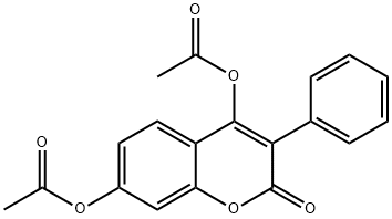 2H-1-Benzopyran-2-one, 4,7-bis(acetyloxy)-3-phenyl-