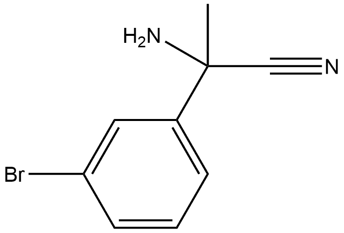 Benzeneacetonitrile, α-amino-3-bromo-α-methyl-