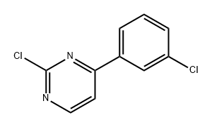 Pyrimidine, 2-chloro-4-(3-chlorophenyl)- Struktur