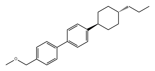 1'-Biphenyl, 4-(methoxymethyl)-4'-(propylcyclohexyl)-, trans-1 。 1,1'-Biphenyl,4-(methoxymethyl)-4'-(propylcyclohexyl)-,trans- 。 Struktur