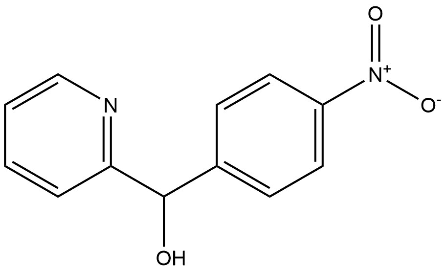 2-Pyridinemethanol, α-(4-nitrophenyl)- Struktur