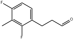 Benzenepropanal, 2,4-difluoro-3-Methyl- (or 3-(2,4-Difluoro-3-Methylphenyl)propionaldehyde ) Struktur