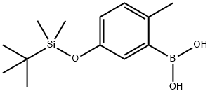 B-[5-[[(1,1-Dimethylethyl)dimethylsilyl]oxy]-2-methylphenyl]boronic acid Struktur