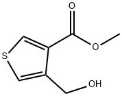 3-Thiophenecarboxylic acid, 4-(hydroxymethyl)-, methyl ester Struktur