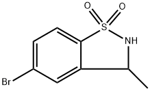 5-bromo-3-methyl-2,3-dihydrobenzo[d]isothiazole 1,1-dioxide Struktur