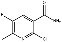 3-Pyridinecarboxamide, 2-chloro-5-fluoro-6-methyl- Struktur