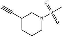 3-Ethynyl-1-methanesulfonylpiperidine Struktur