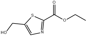 2-Thiazolecarboxylic acid, 5-(hydroxymethyl)-, ethyl ester Struktur