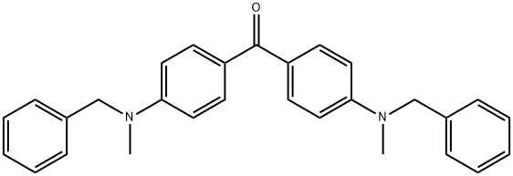 Methanone, bis[4-[methyl(phenylmethyl)amino]phenyl]- Struktur