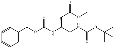 Butanoic acid, 4-[[(1,1-dimethylethoxy)carbonyl]amino]-3-[[(phenylmethoxy)carbonyl]amino]-, methyl ester, (S)- (9CI)