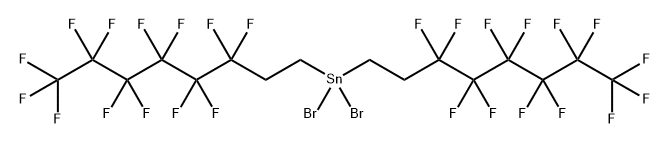 Stannane, dibromobis(3,3,4,4,5,5,6,6,7,7,8,8,8-tridecafluorooctyl)- Struktur