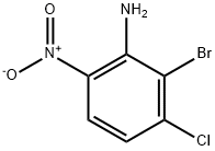 Benzenamine, 2-bromo-3-chloro-6-nitro- Struktur